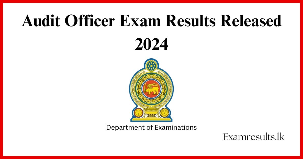 Audit Officer Exam Results Released