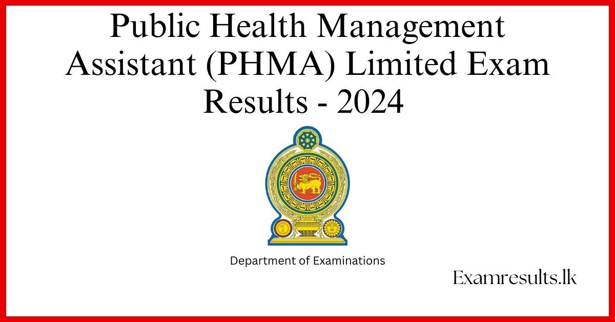 Public Health Management Assistant (PHMA) Limited Exam Results