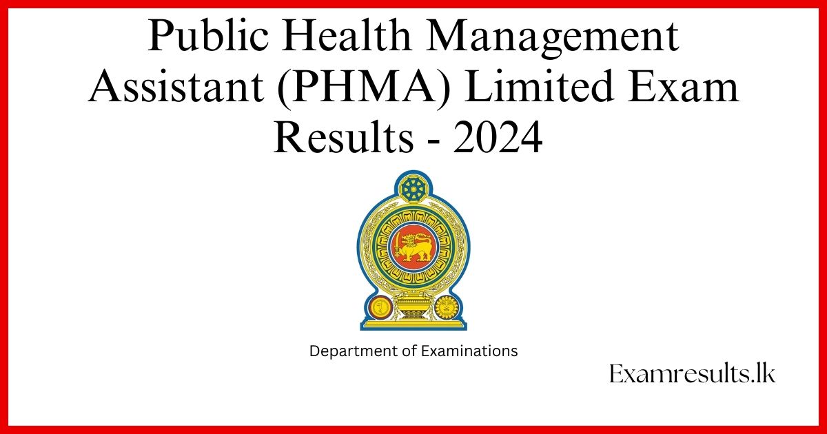 Public Health Management Assistant (PHMA) Limited Exam Results