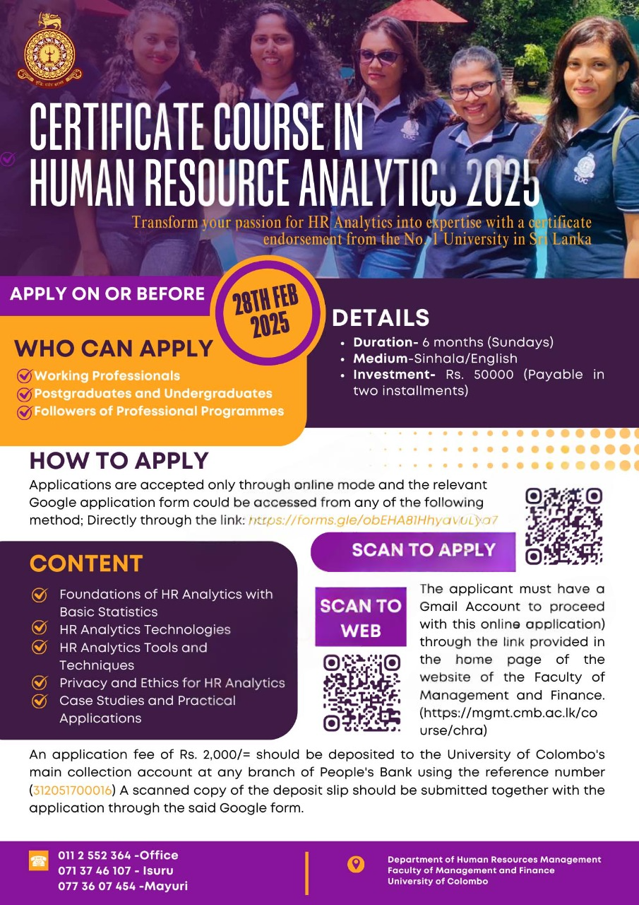 Certificate Course in Human Resource (HR) Analytics