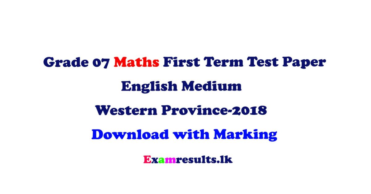 Grade-07-Mathematics-3rd-Term-Test-Paper-2018-English-Medium-Western-Province
