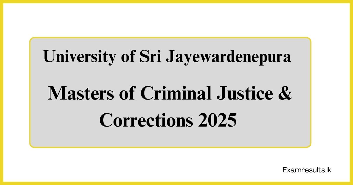 Masters of Criminal Justice & Corrections