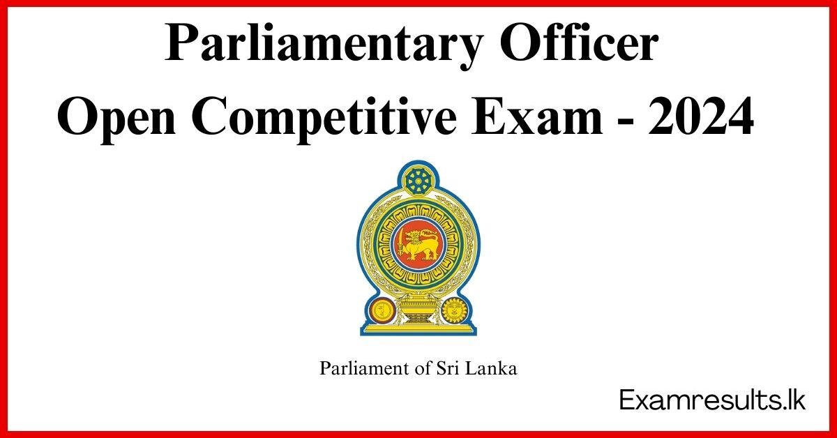 2024 Parliamentary Officer - Open Competitive Exam