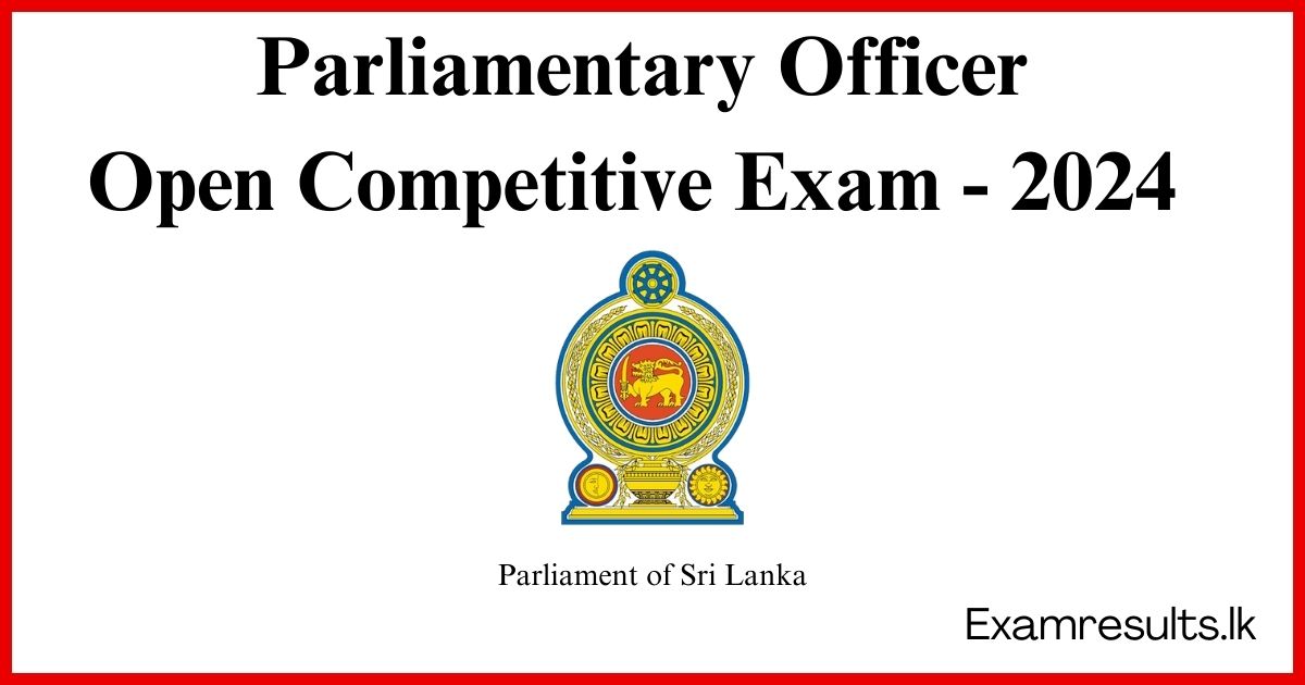 2024 Parliamentary Officer - Open Competitive Exam