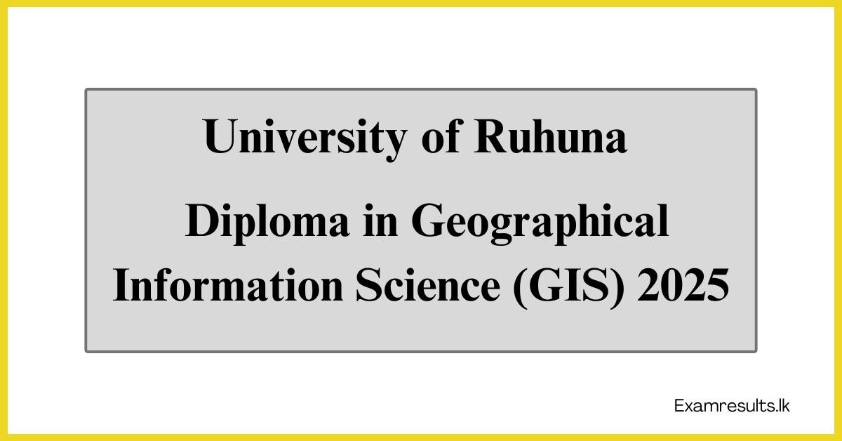 Diploma in Geographical Information Science (GIS)