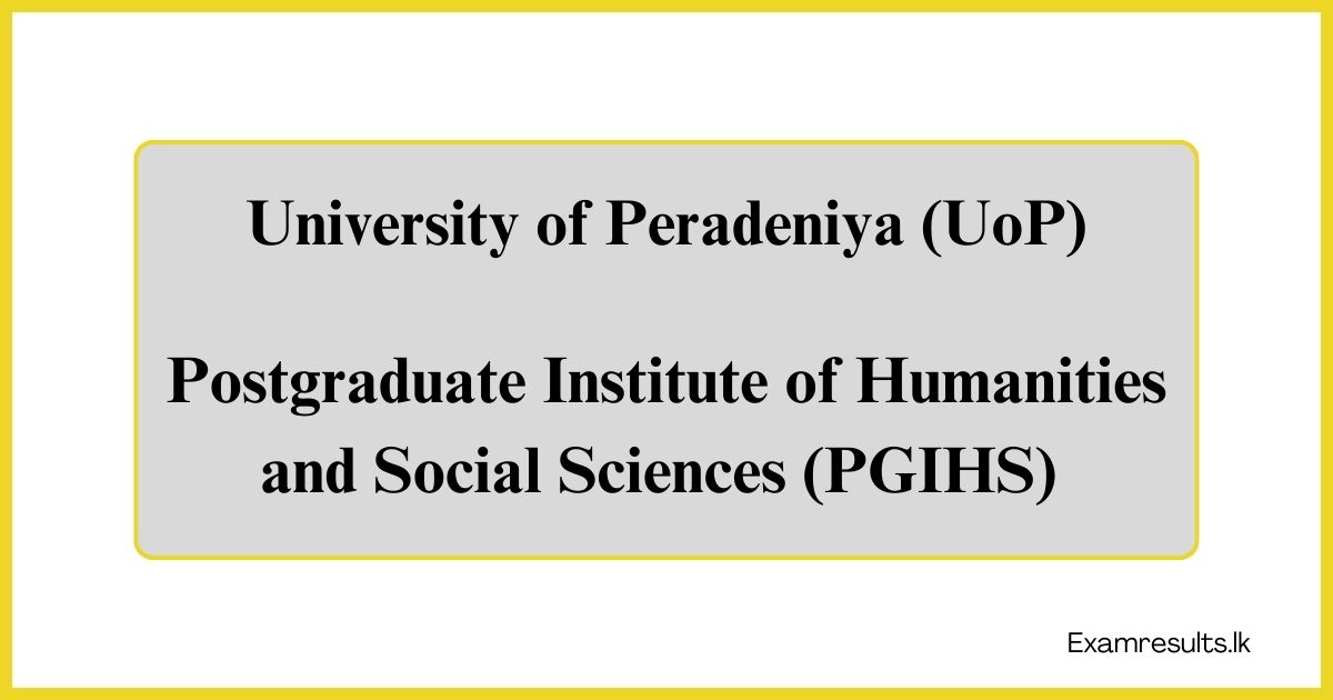 Postgraduate Institute of Humanities and Social Sciences (PGIHS)