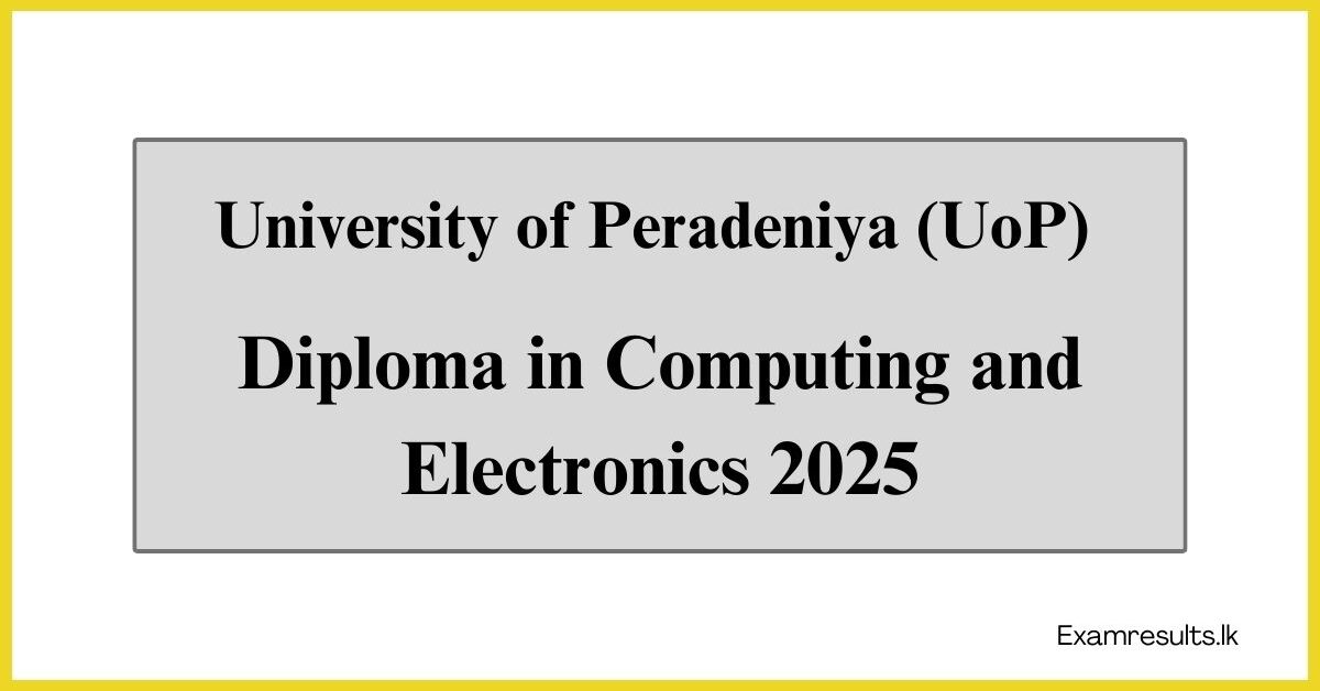 Diploma in Computing and Electronics 2025