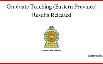 Graduate Teaching (Eastern Province) Results Released