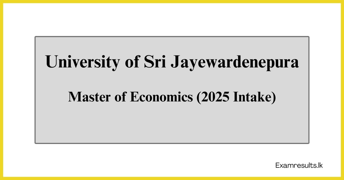 Master of Economics (2025 Intake).