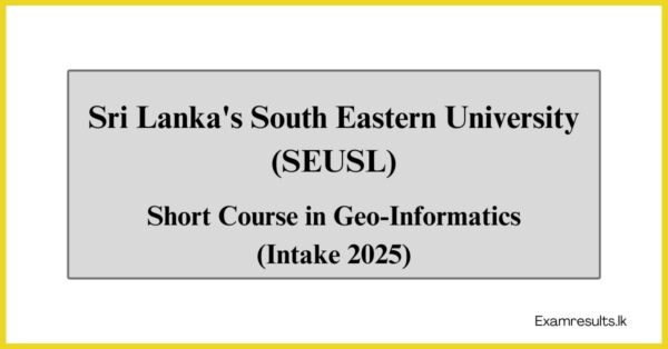 Short Course in Geo-Informatics (Intake 2025)