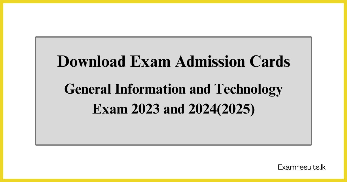 Download GIT Exam Admission Cards