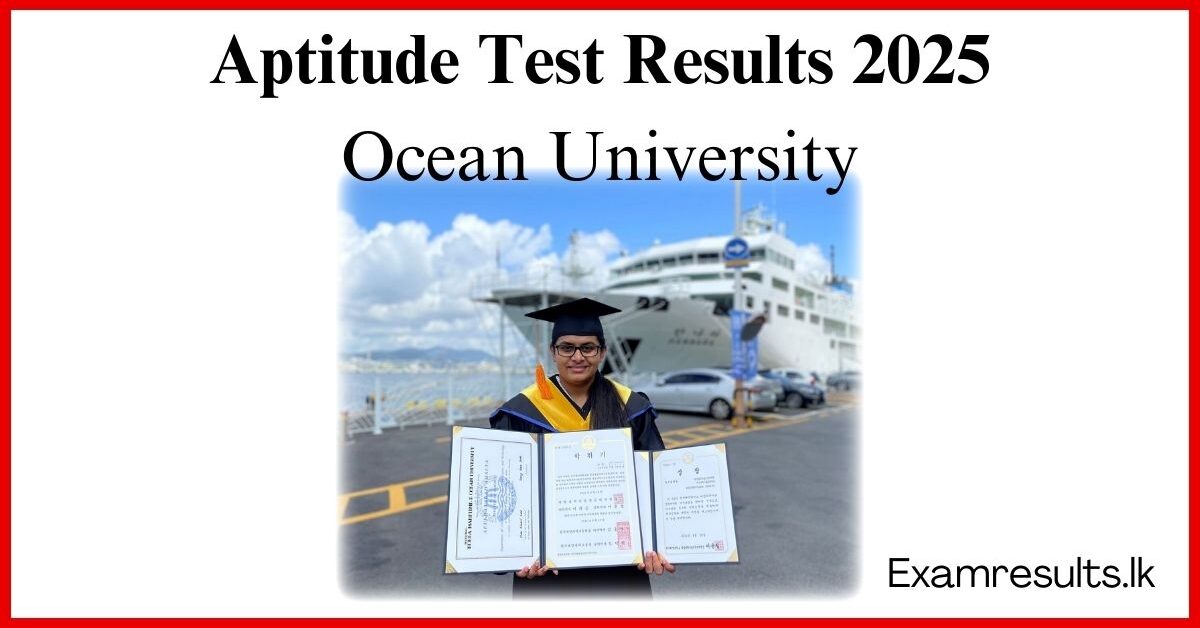 Aptitude Test Results 2025 - Ocean University