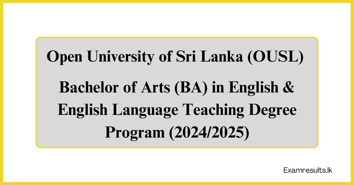 Open University of Sri Lanka (OUSL)