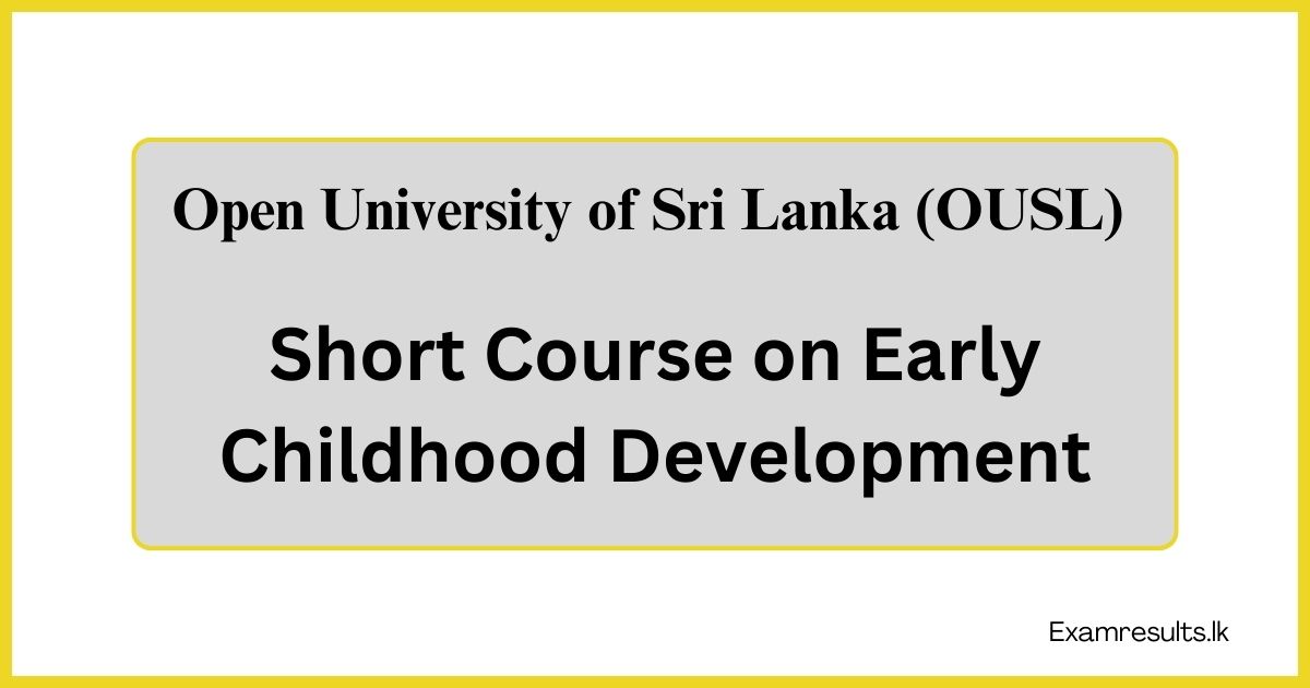 Short Course on Early Childhood Development