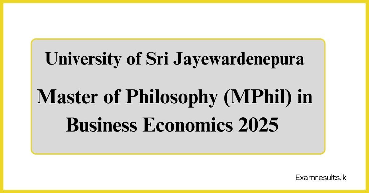 Master of Philosophy (MPhil) in Business Economics