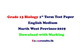 al-grade-13-biology-1st-term-test-english-medium-part-1-2-North-western-province-2019-examresult-l