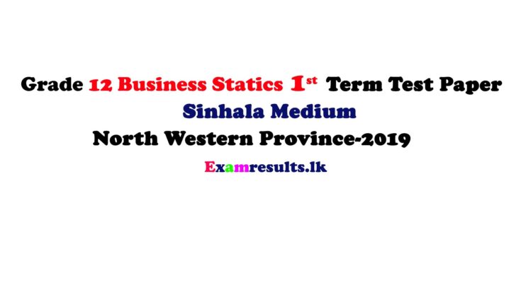grade-12-business-statics-1st-term-test-papers-with-marking-sinhala-medium-north-west-province-2019-examresult-lk