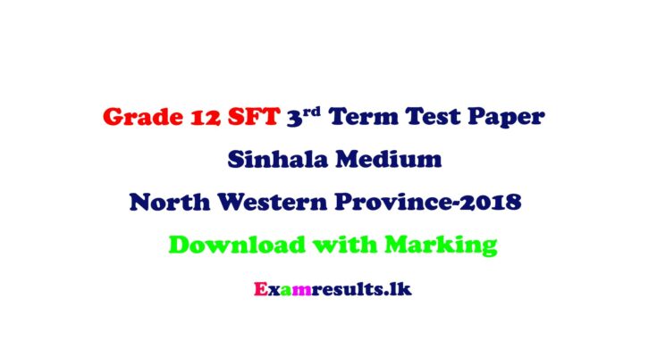 grade-12-sft-3rd-term-test-marking-sinhala-medium-north-western-province-2018