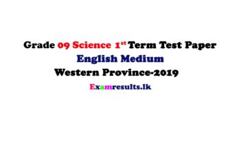 grade-9-science-1st-term-test-english-medium-western-province-2019-examresult-lk