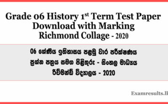 grade 6,history,sinhala,medium,2020,first,1st,term